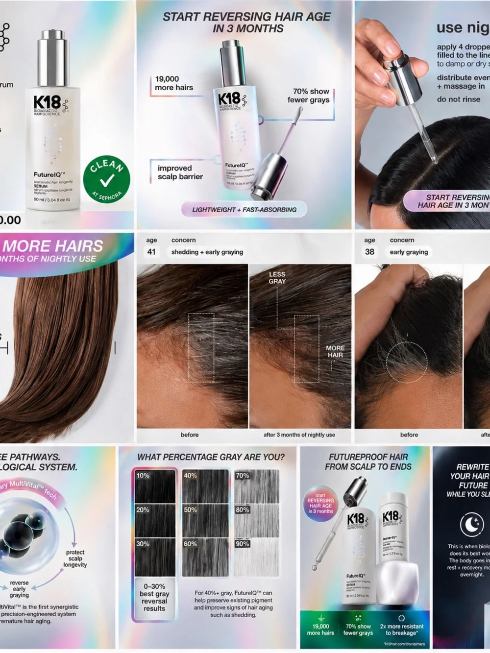 K18 FutureIQ Hair Longevity Serum - White